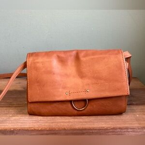 Lucky Brand Leather Crossbody Wallet Convertible Bag